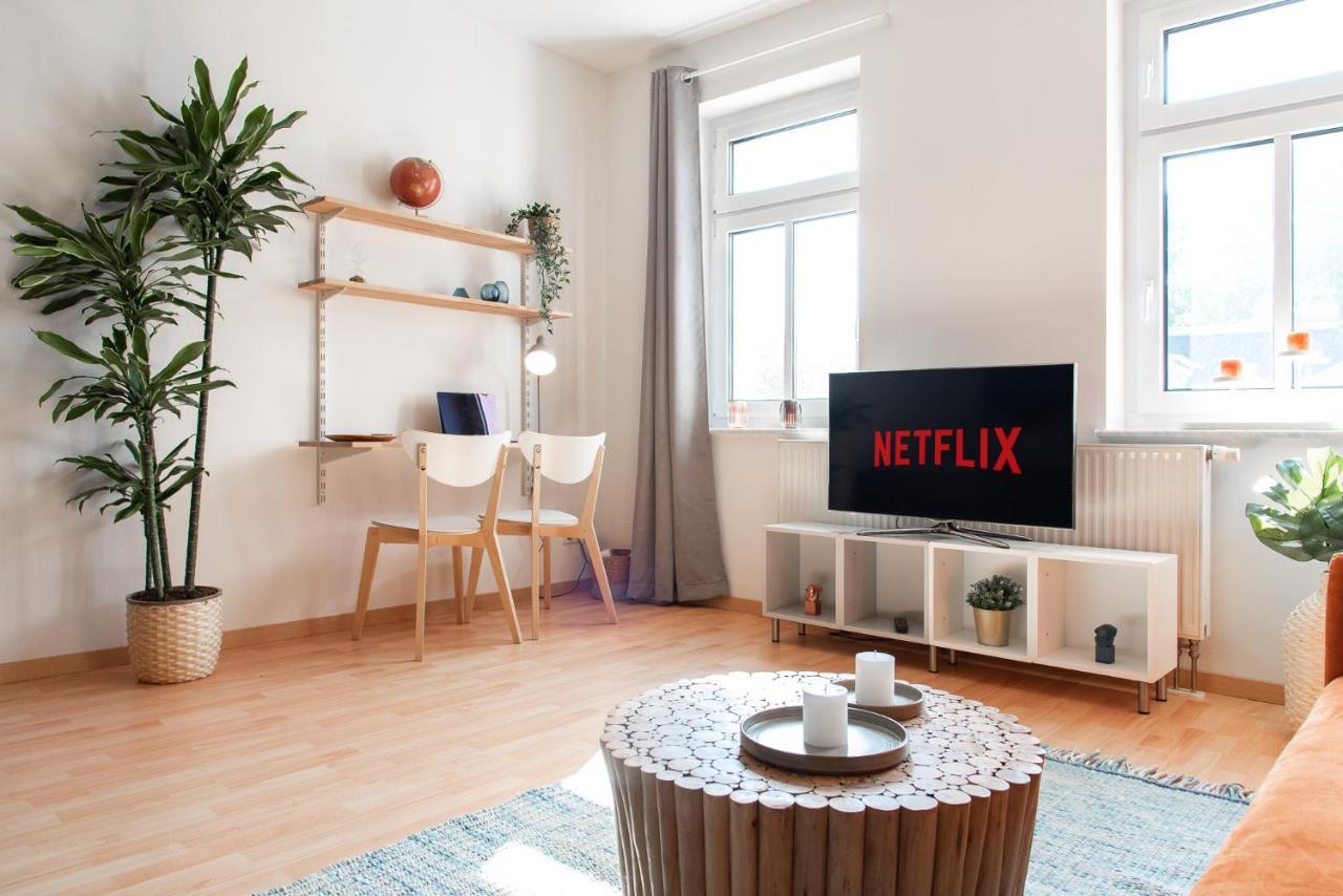 Stilvolles Apartment - Balkon, Netflix, Nespresso, Zentral, Messe Chemnitz Exterior photo
